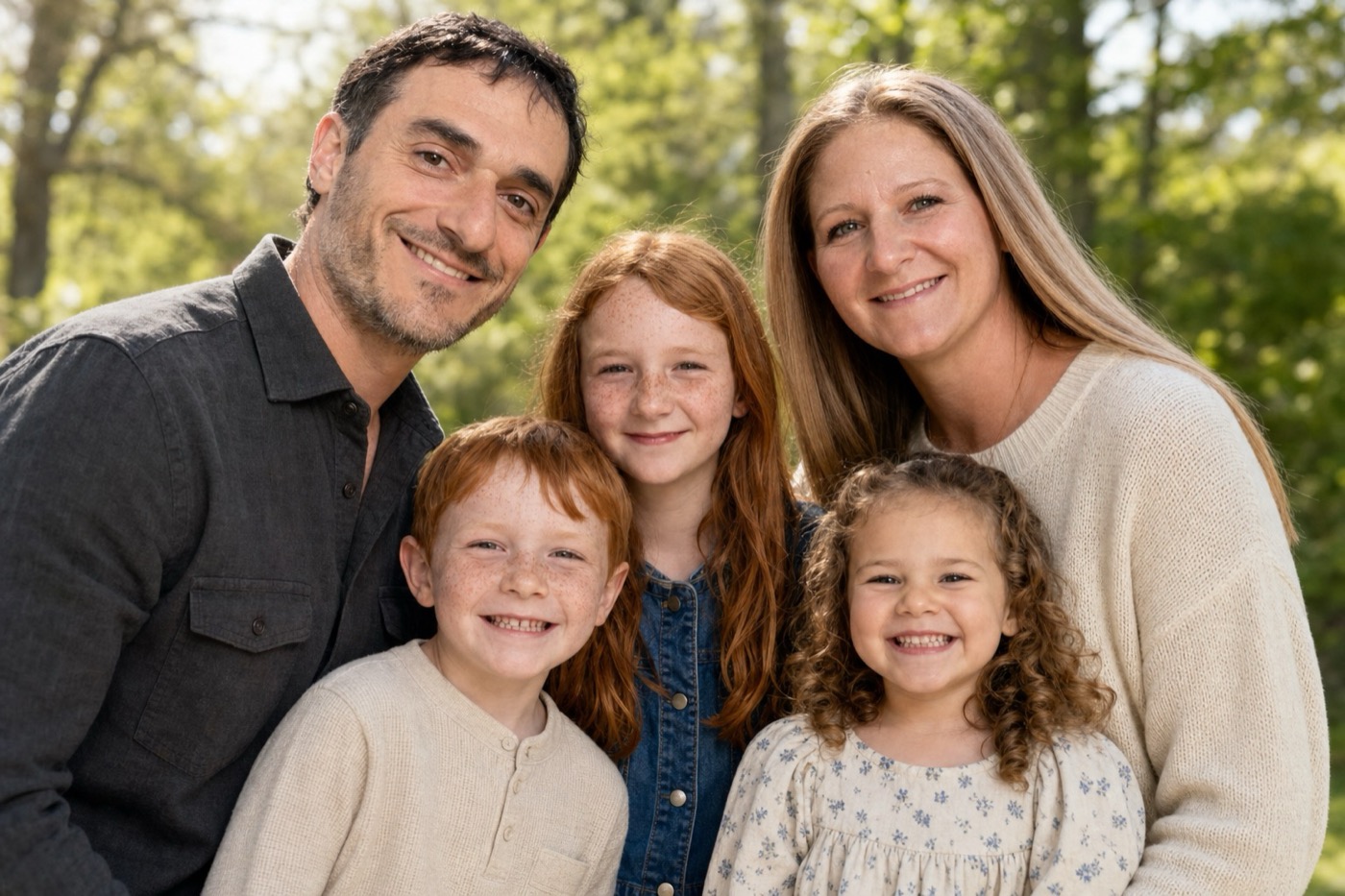 Michael with his family